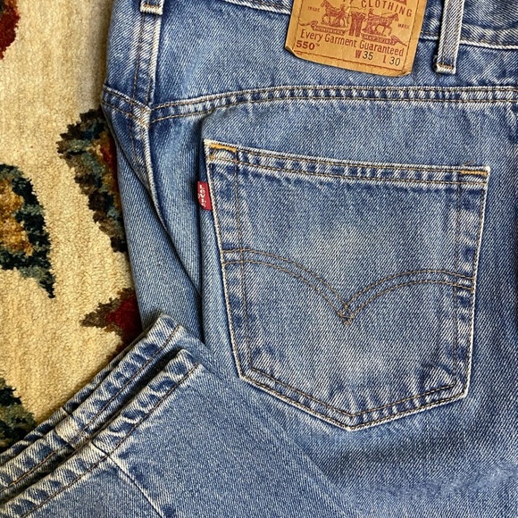 Levi's Men's Blue Jeans, Levi’s 550 35/30 - Picture 7 of 8